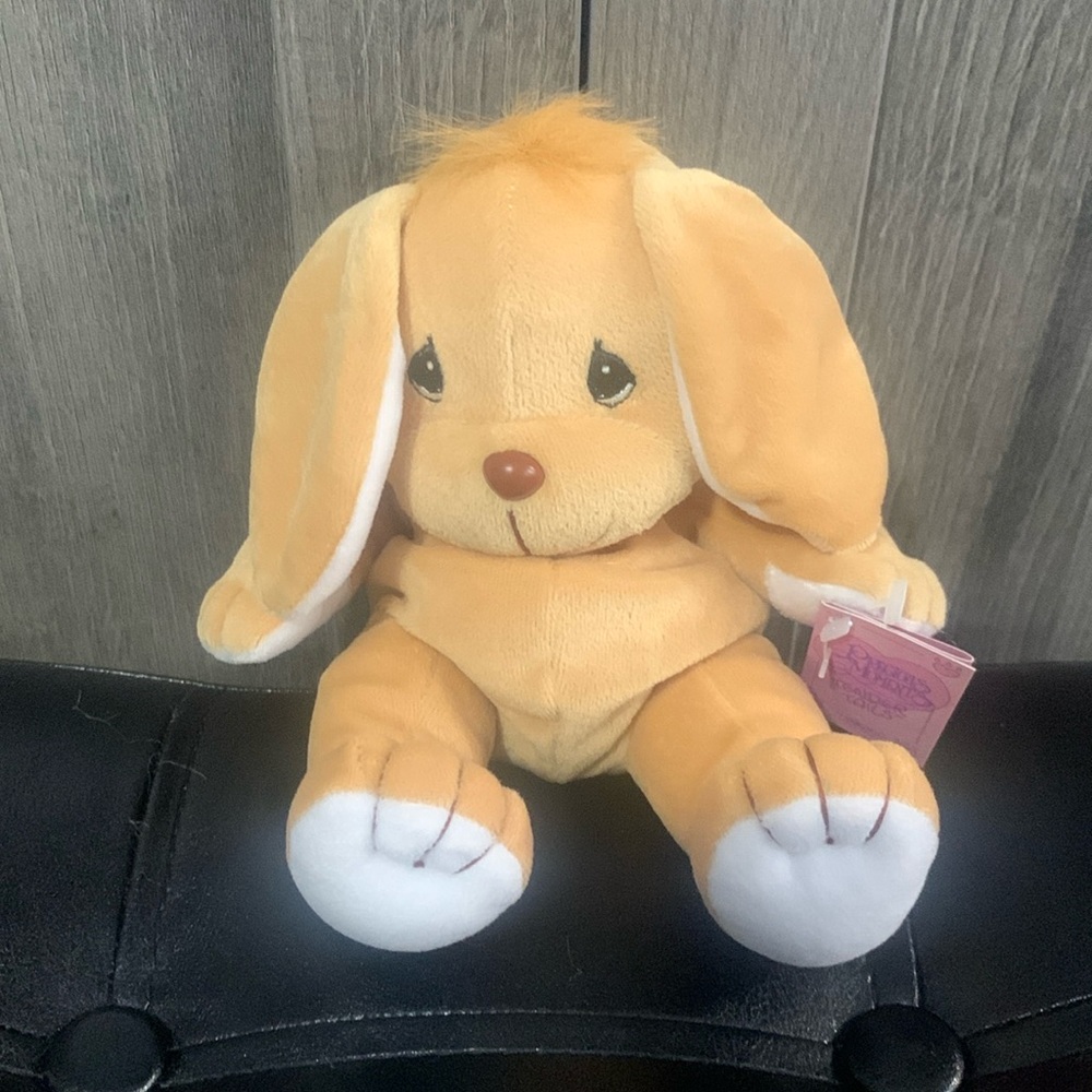 Precious Moments Tender Tails Baby Brown Bunny Rabbit Plush Beanie With Tag - Picture 1 of 11